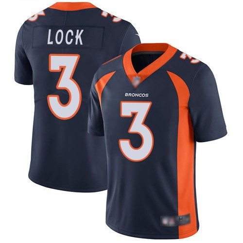 Denver Broncos #3 Drew Lock Navy Vapor Untouchable Limited Stitched Jersey - Zenithce