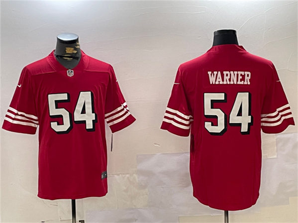 San Francisco 49ers #54 Fred Warner Red Vapor Untouchable Limited Stitched Jersey - Zenithce