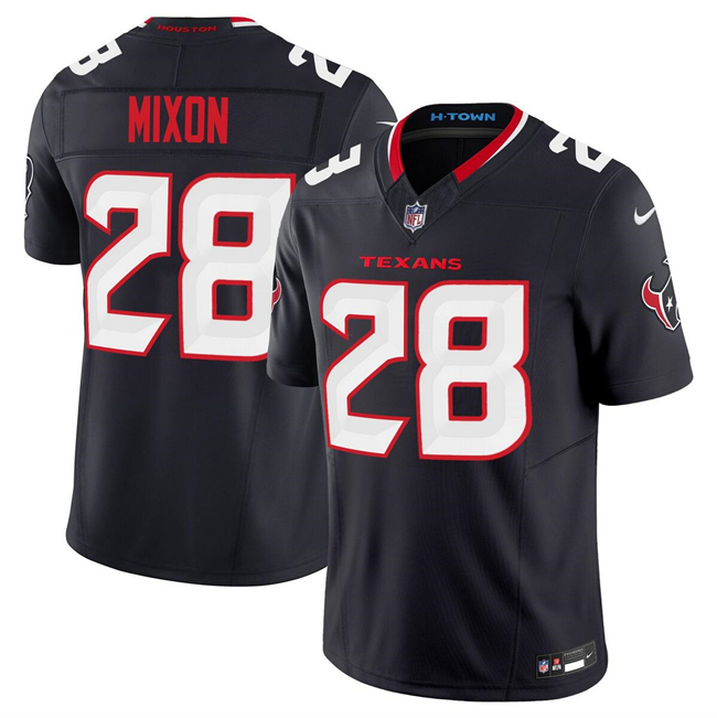 Houston Texans #28 Joe Mixon Navy 2024 Vapor F.U.S.E. Limited Stitched Jersey - Zenithce