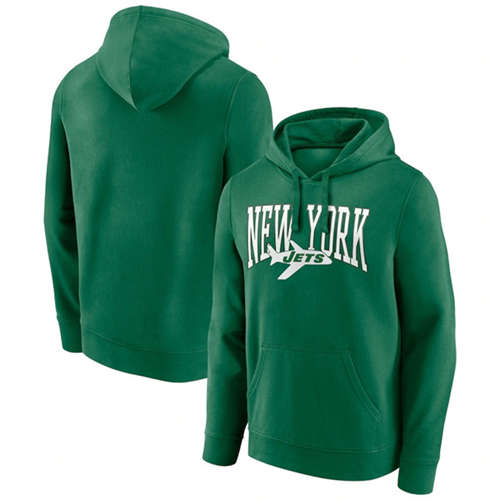 New York Jets Green Gridiron Classics Campus Standard Pullover Hoodie - Zenithce