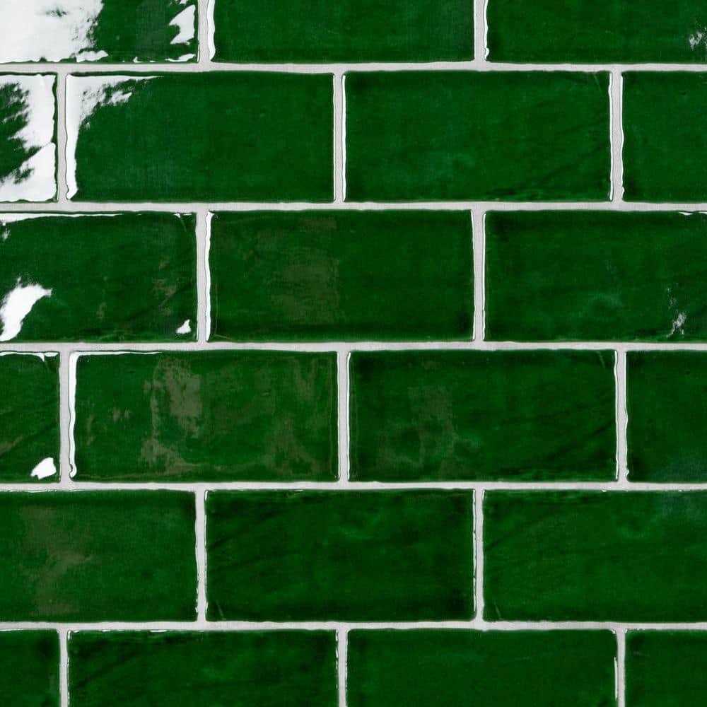 Merola Tile Viva Verde 3 x 6 Ceramic Wall Tile - Zenithce