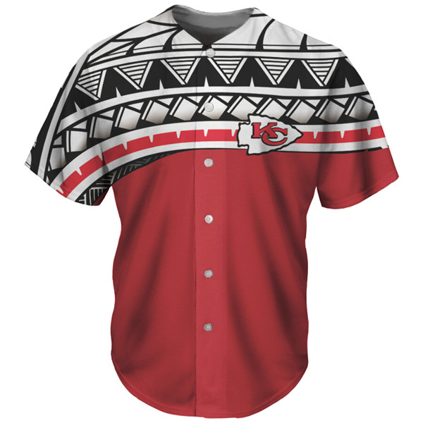 Kansas City Chiefs Red Baseball Jersey - Zenithce