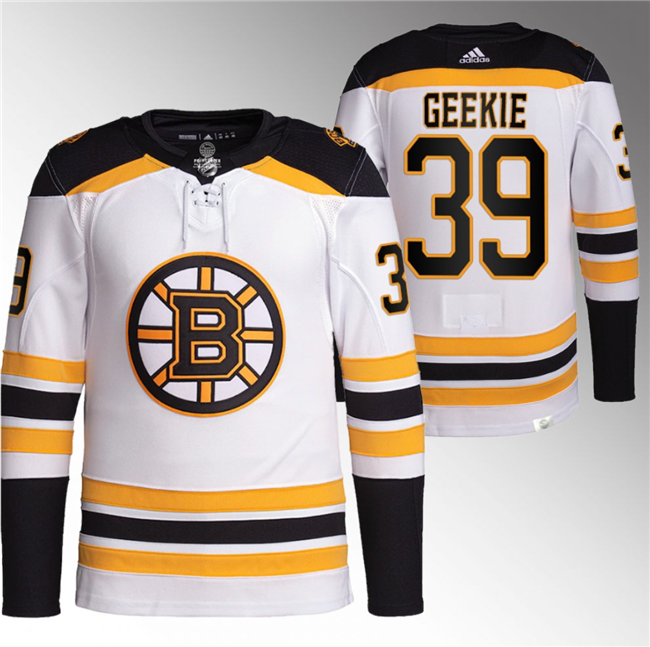 Boston Bruins #39 Morgan Geekie White Stitched Jersey - Zenithce