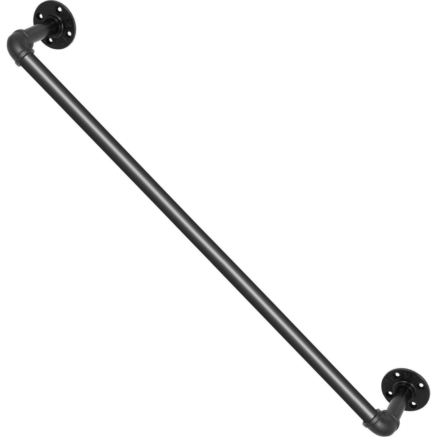 VEVOR Pipe Stair Handrail Staircase Handrail 440LBS Load Capacity Carbon Steel Pipe Handrail TZBGSLTFSGYG - Zenithce