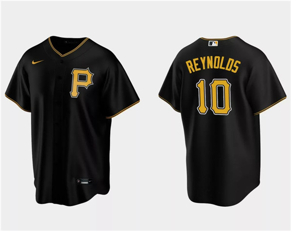 Pittsburgh Pirates #10 Bryan Reynolds Black Cool Base Stitched Jersey - Zenithce