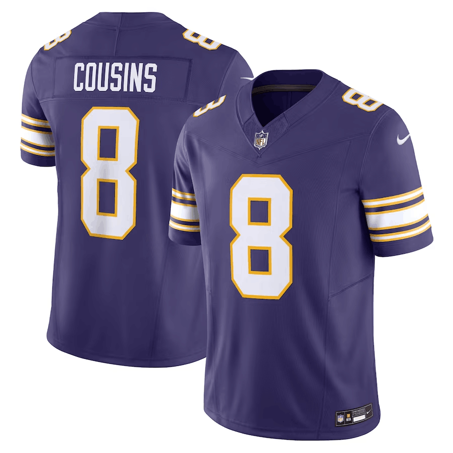 Minnesota Vikings #8 Kirk Cousins Purple 2023 F.U.S.E. Vapor Untouchable Stitched Jersey - Zenithce