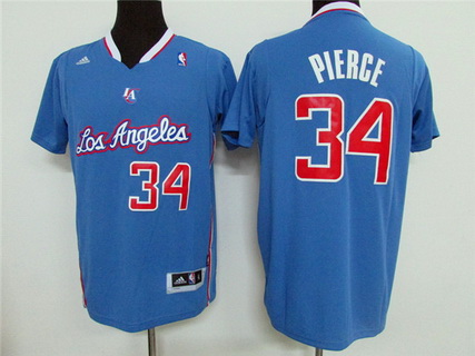 Los Angeles Clippers #34 Paul Pierce Revolution 30 Swingman Light Blue Short-Sleeved Jersey - Zenithce