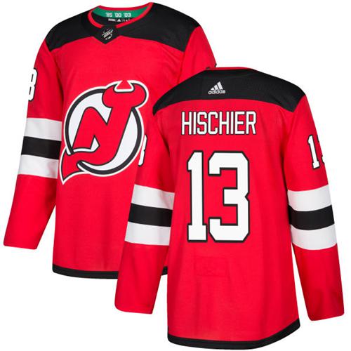 Devils #13 Nico Hischier Red Stitched Adidas Jersey - Zenithce