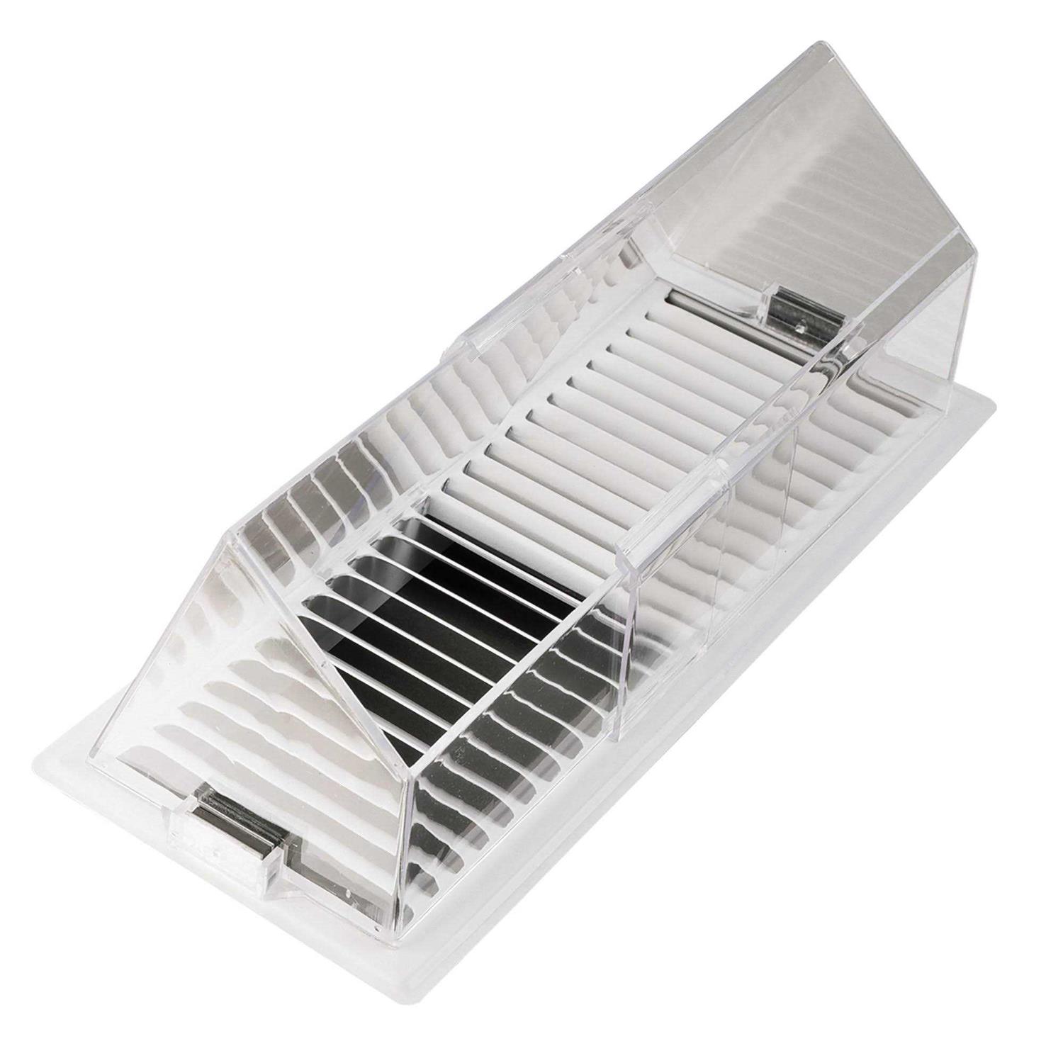 Deflect-O 4.25 in. L x 4 in. Dia. White Aluminum Dryer Venting Box - Zenithce