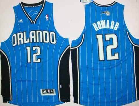 Orlando Magic #12 Dwight Howard Revolution 30 Swingman Blue Jersey - Zenithce