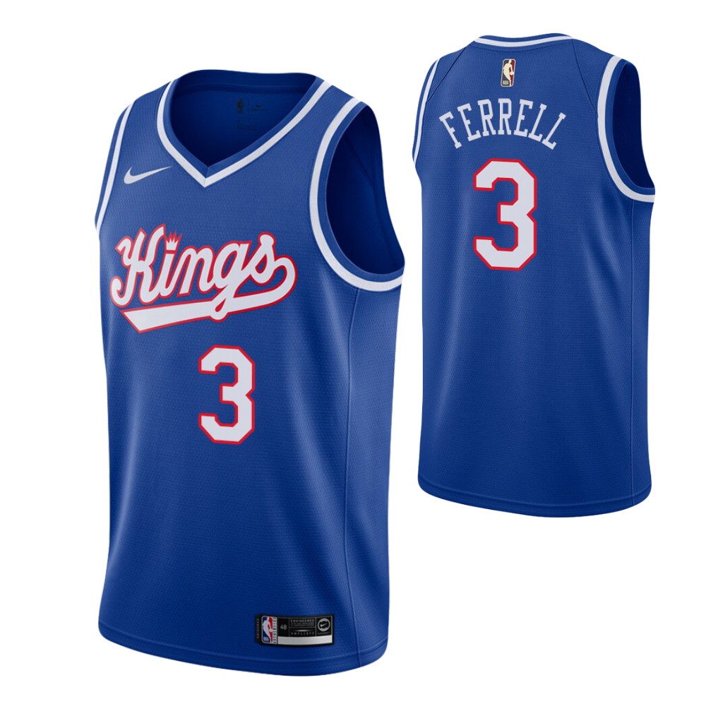 Sacramento Kings #3 Yogi Ferrell Blue 2019-20 Hardwood Classics Jersey - Zenithce