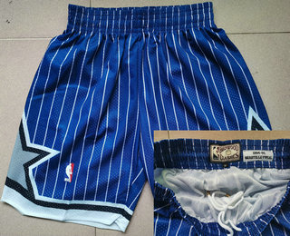 Orlando Magic #32 Shaquille O'neal 1994-95 Purple Hardwood Classics Soul Swingman Throwback Shorts - Zenithce