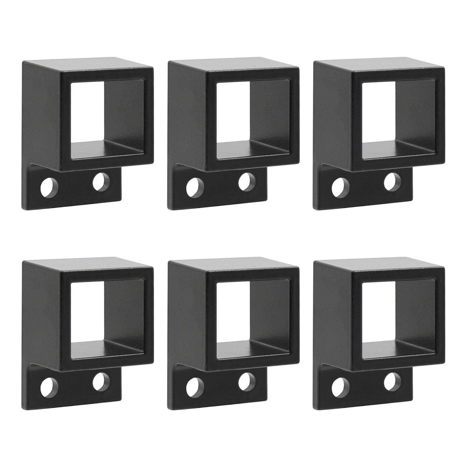 Plum Fittings Aluminum Fence Standard Wall Mount 1 x 1 Rails - Zenithce