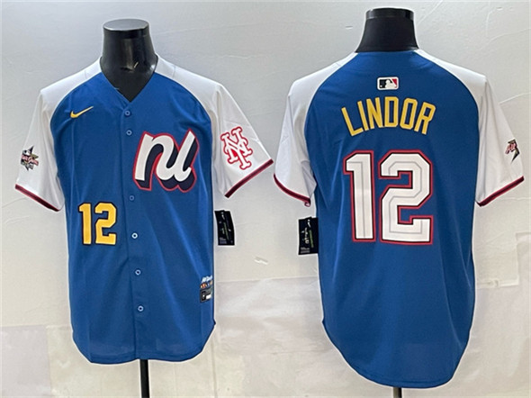 National League #12 Francisco Lindor Blue Alternate 2025 All-Star Edition Limited Stitched Jersey - Zenithce