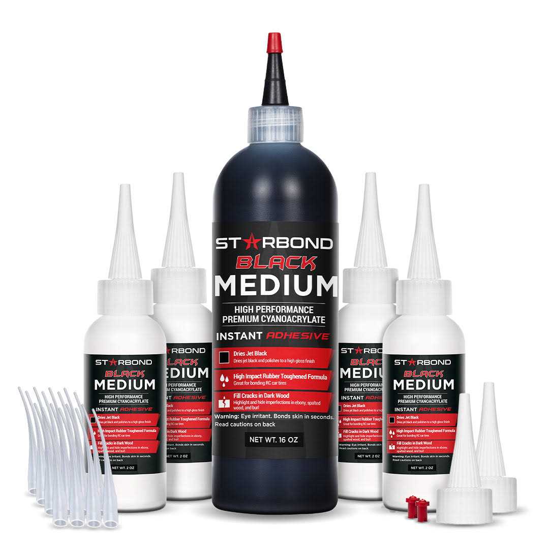 Starbond Black Medium CA Glue KE-150 - Zenithce