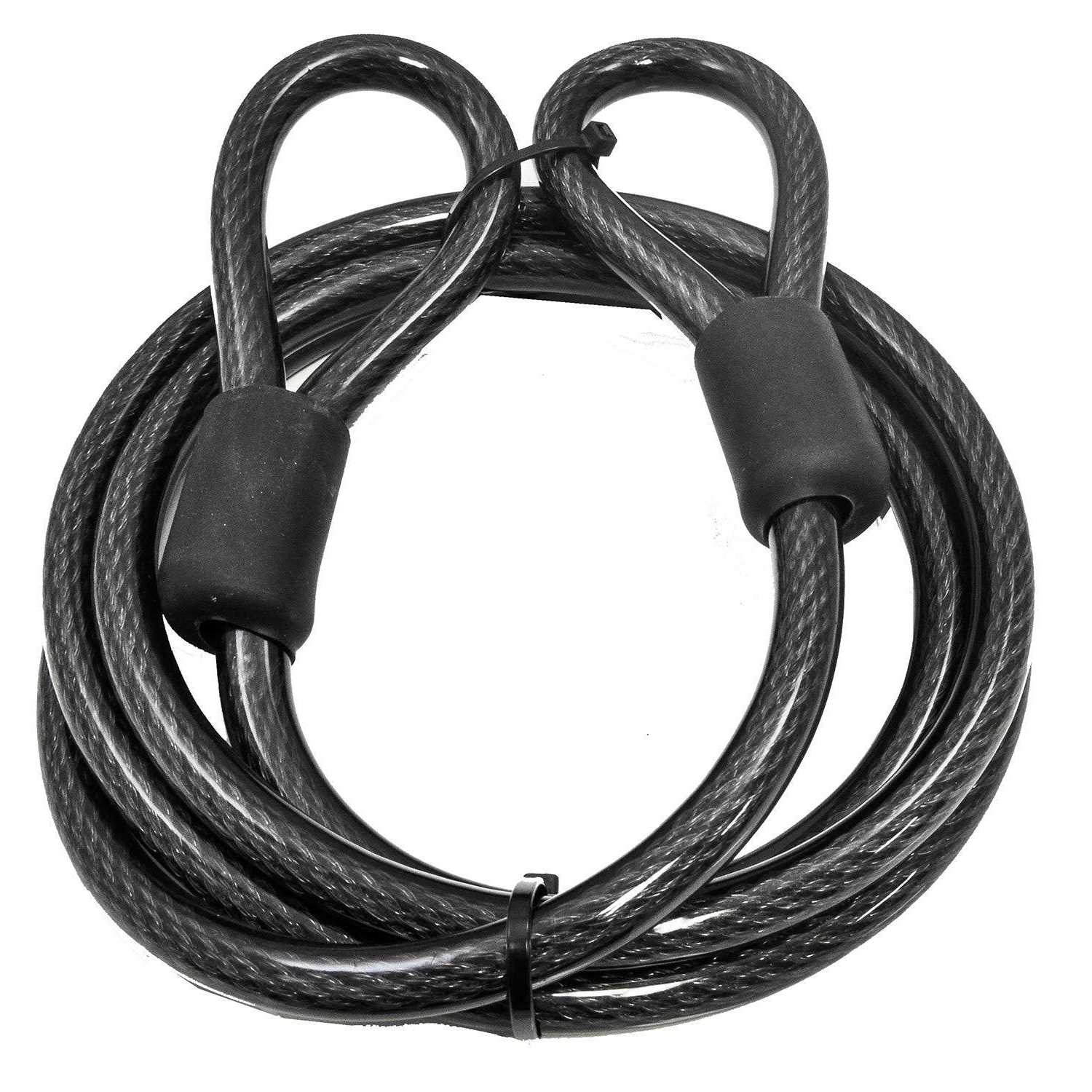 Lumintrail 12mm Heavy-Duty Security Cable Vinyl Coated Braided Steel with Sealed Looped Ends - Zenithce