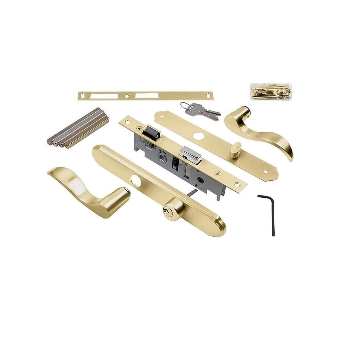Wright Products Vmt115pb Brass Serenade Style Mortise Set - Zenithce