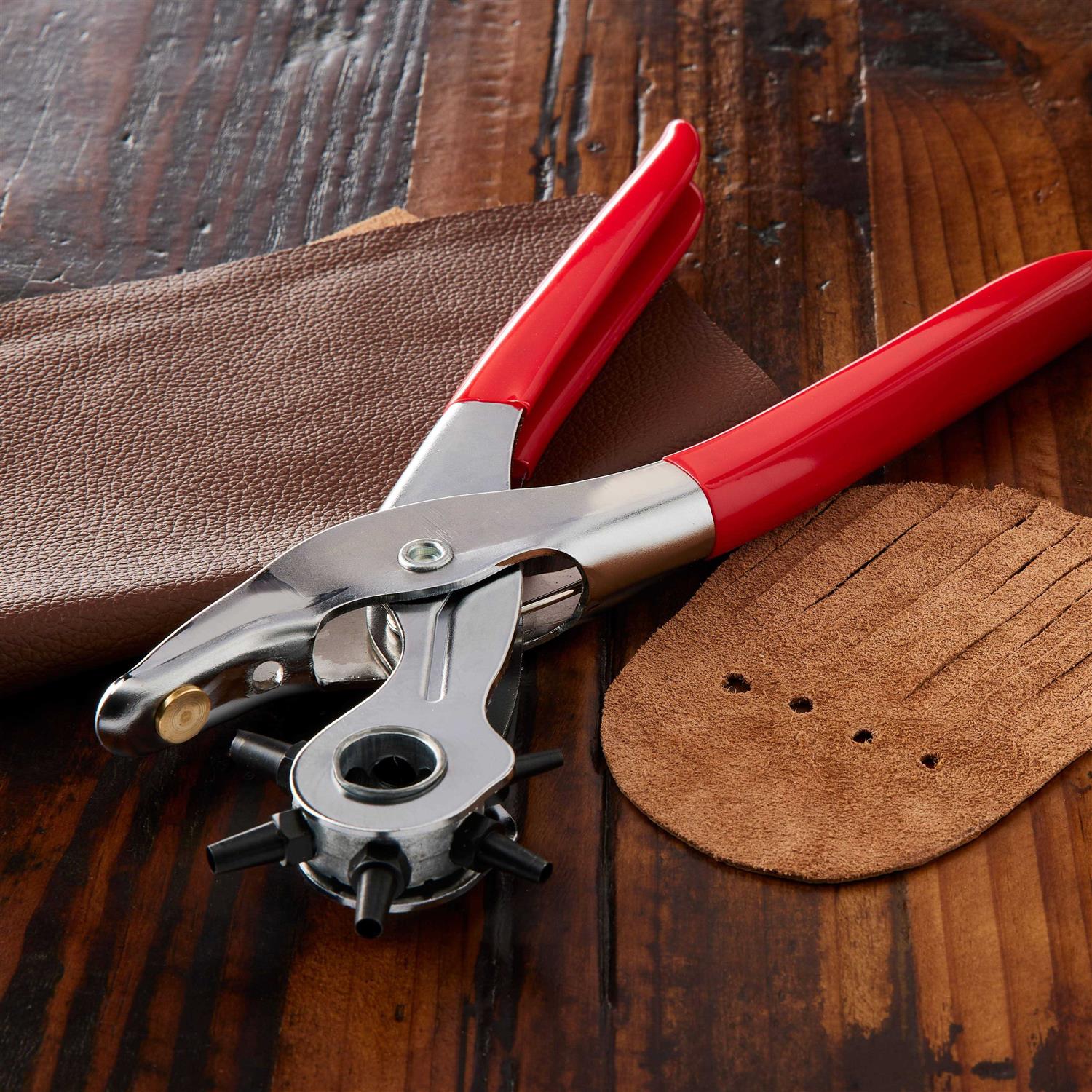 Leather Hole Punch,Belt Hole Puncher for Leather Revolving Punch Plier Kit,Leather Punch Plier for Leather - Zenithce