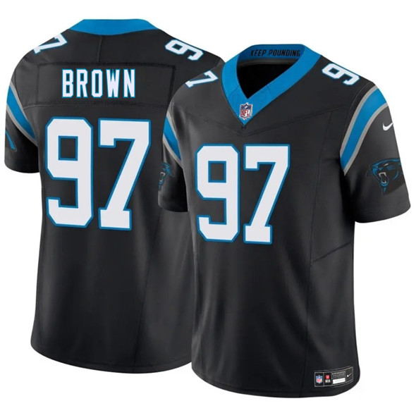 Carolina Panthers #97 Bobby Brown Black 2025 F.U.S.E. Vapor Limited Stitched Jersey - Zenithce