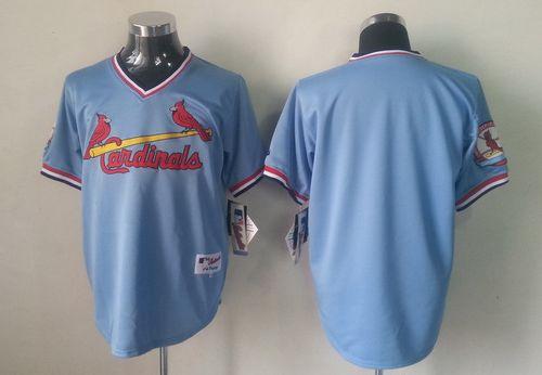 Cardinals Blank Blue 1982 Turn Back The Clock Stitched Jersey - Zenithce