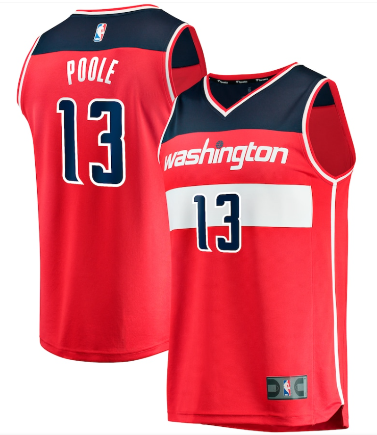 Washington Wizards #13 Jordan Poole Red Icon Edition Stitched Jersey - Zenithce