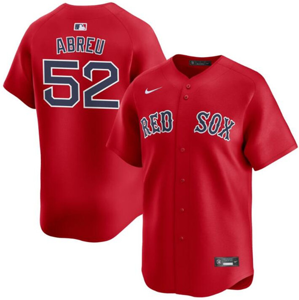 Boston Red Sox #52 Wilyer Abreu Red 2024 Alternate Limited Stitched Jersey - Zenithce