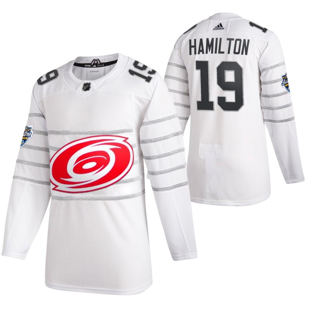 Carolina Hurricanes #19 Dougie Hamilton White All Star Stitched Jersey - Zenithce