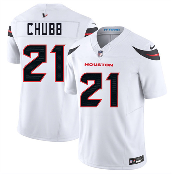 Houston Texans #21 Nick Chubb White 2025 F.U.S.E. Vapor Limited Football Stitched Jersey - Zenithce