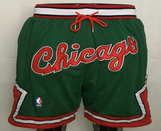 Chicago Bulls Green With Chicago Swingman Throwback Shorts - Zenithce