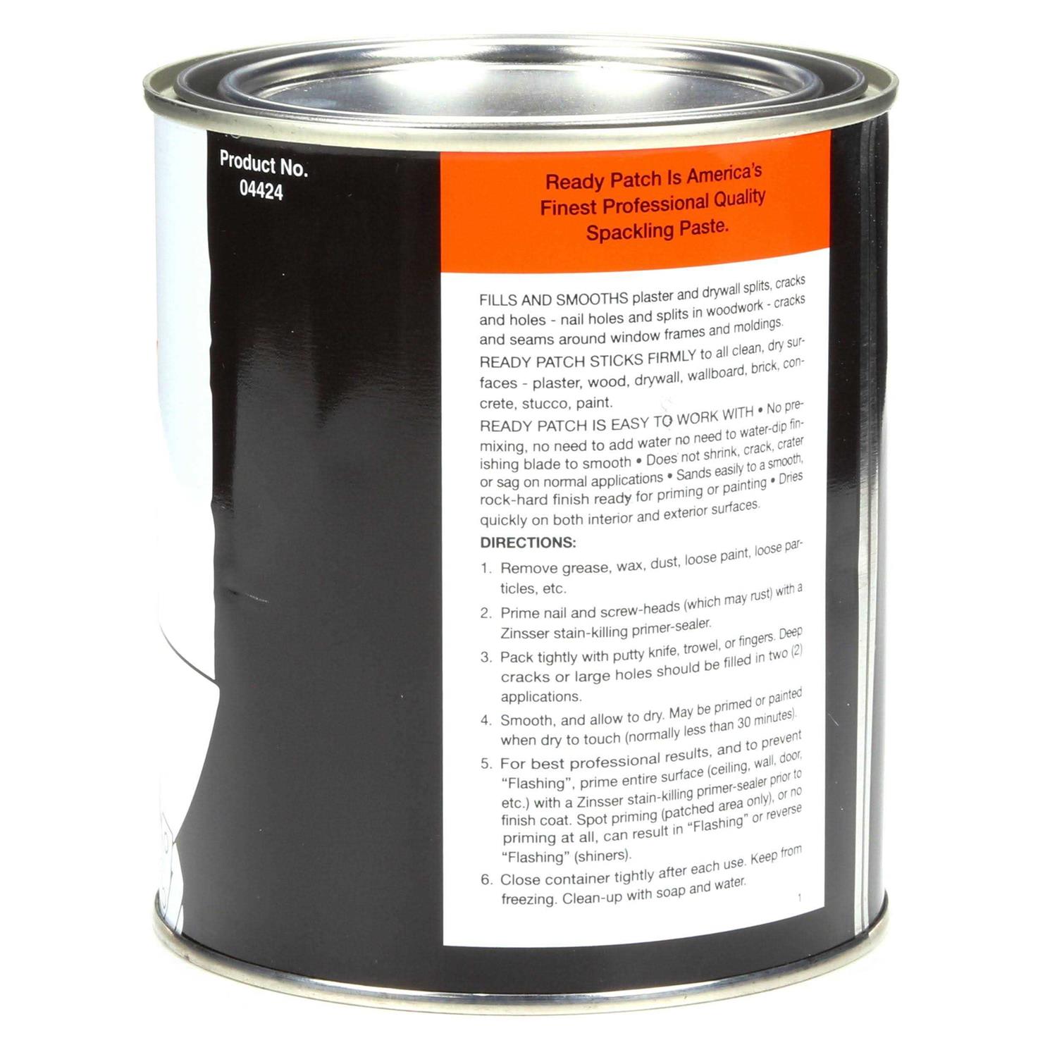 Zinsser Ready Patch Spackling and Patching Compound - Zenithce