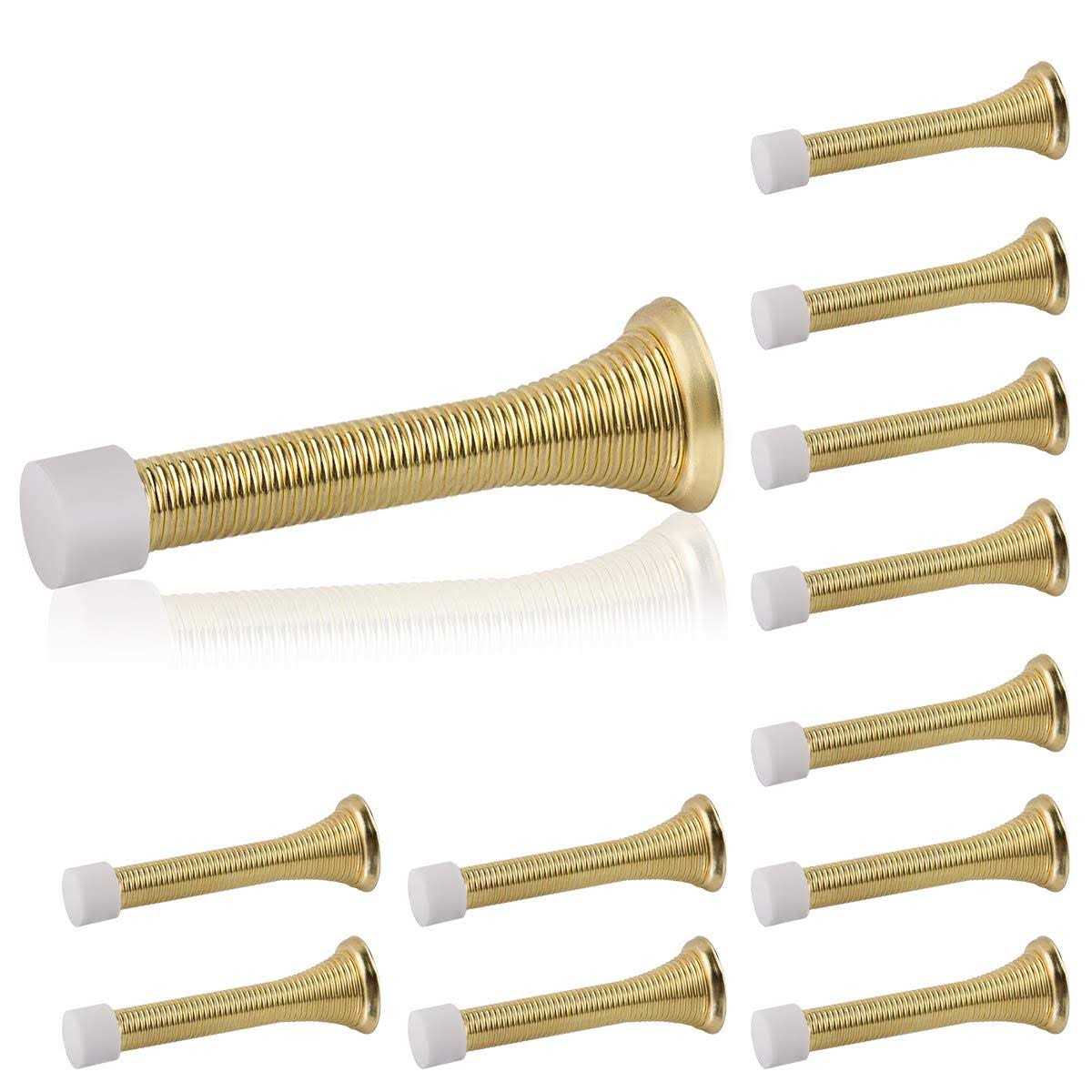 HOMOTEK 12 Pack Spring Door 3-1/8 Heavy Duty Door Stop - Zenithce