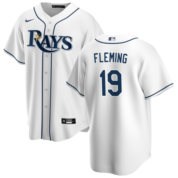 Tampa Bay Rays #19 Josh Fleming White Cool Base Stitched Jersey - Zenithce
