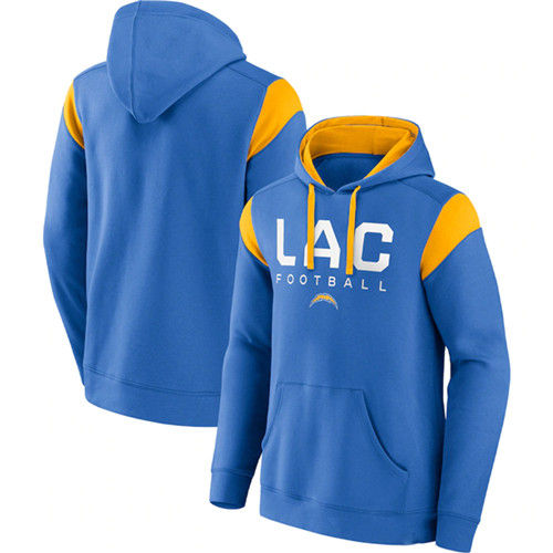 Los Angeles Chargers Powder Blue Call The Shot Pullover Hoodie - Zenithce