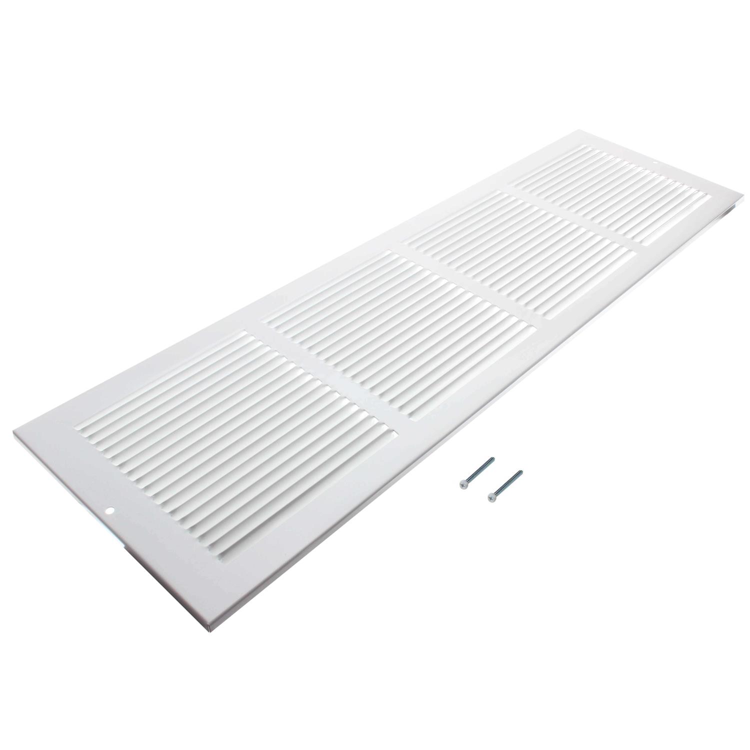 Hart Cooley 650 Series White Flat Wall Return Air Grille - Zenithce