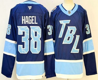 Tampa Bay Lightning #38 Brandon Hagel Blue 2026 Stadium Series Authentic Jersey - Zenithce