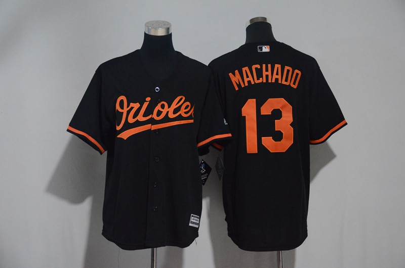 Baltimore Orioles #13 Manny Machado Black Cool Base Stitched Jersey - Zenithce