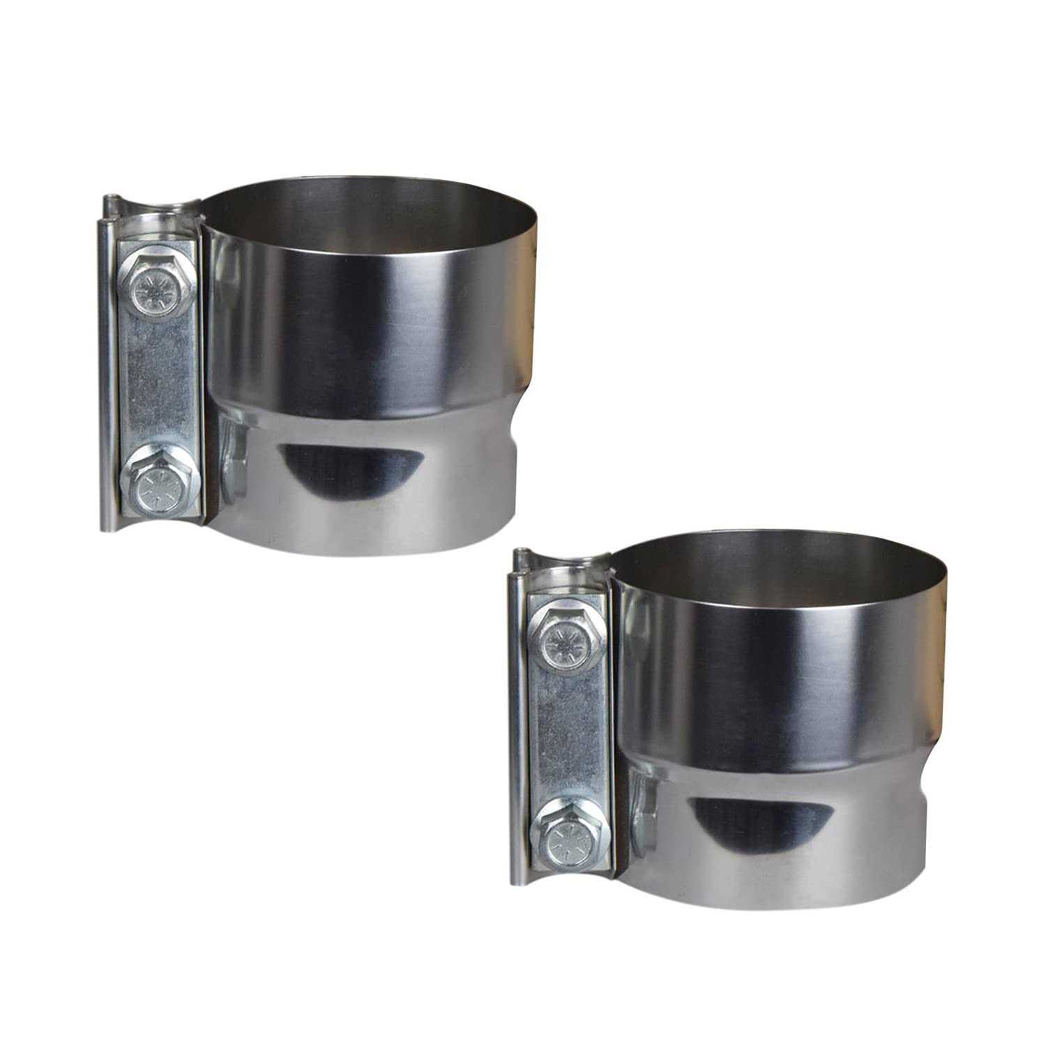 Roadformer 2.5 inch Exhaust Clamp Lap Joint Exhaust Band Clamps Preformed Stainless Steel - Zenithce
