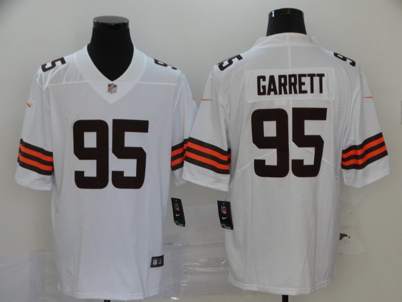 Cleveland Browns #95 Myles Garrett New White Vapor Untouchable Limited Stitched Jersey - Zenithce