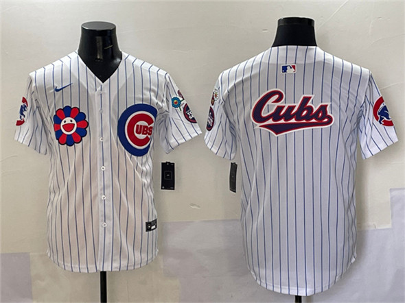 Chicago Cubs Team Big Logo White 2025 Tokyo Series Limited Stitched Jersey - Zenithce