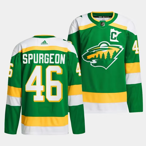 Minnesota Wild #46 Jared Spurgeon Green 2023-24 Stitched Jersey - Zenithce