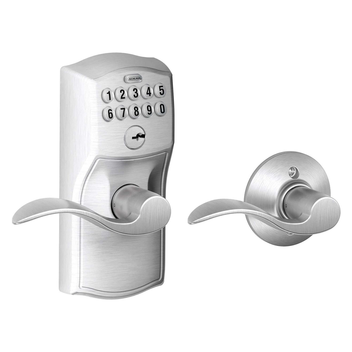 Schlage Keypad Entry with Auto-Lock Accent Lever - Zenithce