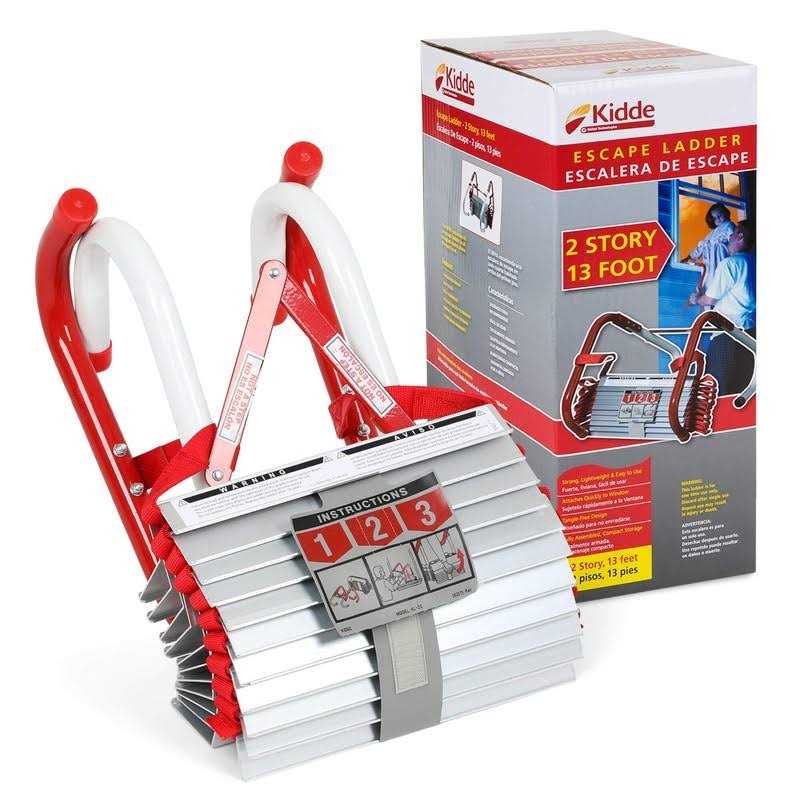 Kidde KL 2S Two Story Fire Escape Ladder with Anti Slip Rungs - Zenithce