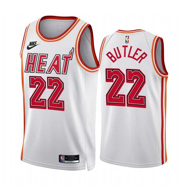 Miami Heat #22 Jimmy Butler White Classic Edition Stitched Jersey - Zenithce