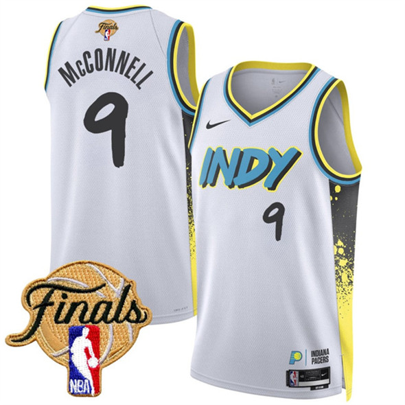 Indiana Pacers #9 T.J. McConnell White 2024-25 City Edition Stitched Jersey - Zenithce