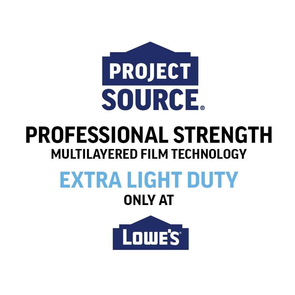 Project Source 400-ft Clear 0.5-mil Plastic Sheeting 110SG12400LOWES.5C - Zenithce