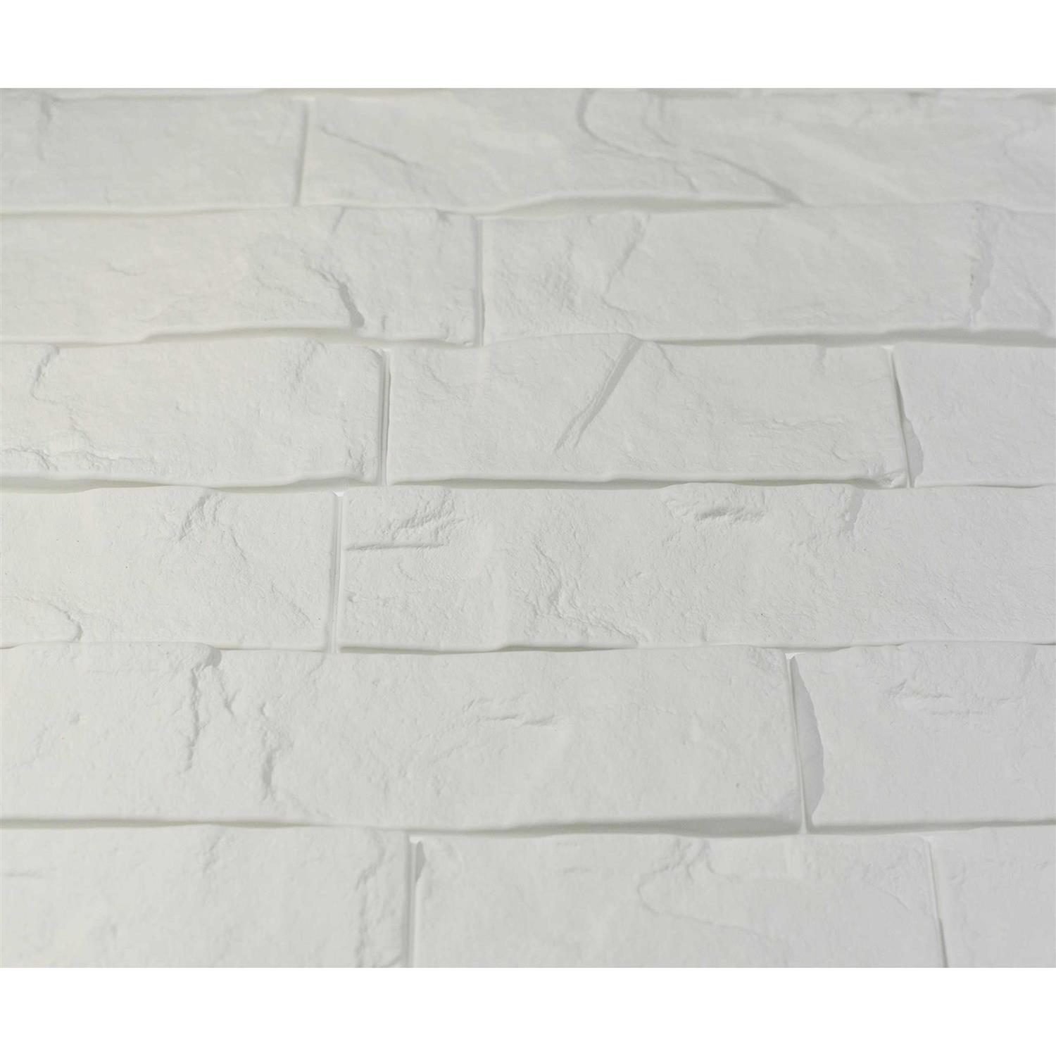 Innovera Decor by Palram 24 in. x 24 in. Ledge Stone PVC Seamless 3D Wall Panels - Zenithce