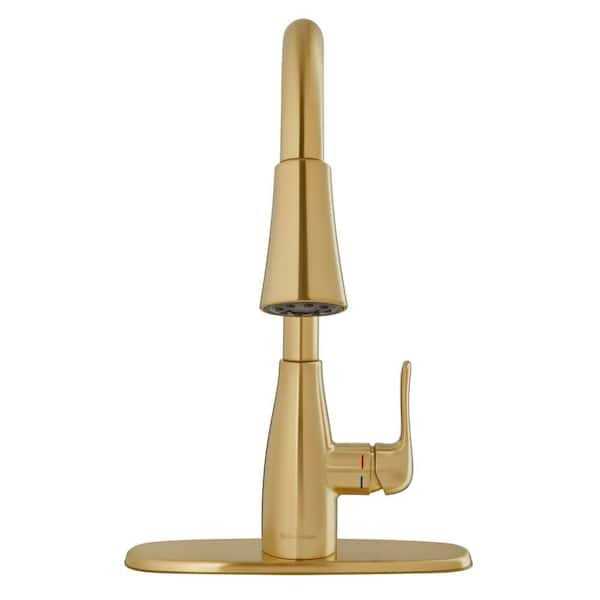 Glacier Bay McKenna Single-Handle Pull Down Sprayer Kitchen Faucet - Zenithce