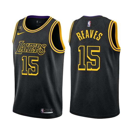 Los Angeles Lakers #15 Austin Reaves Black Stitched Jersey - Zenithce