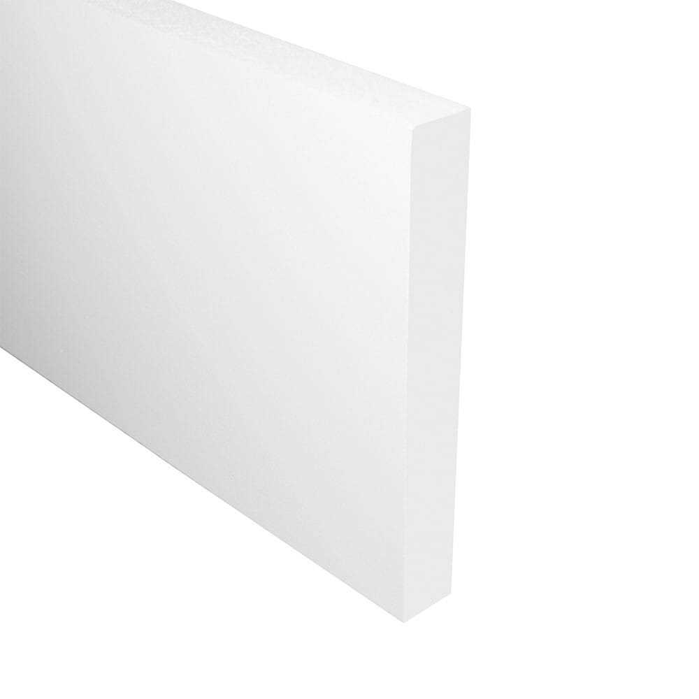 Royal Building Products 0.75-in x 3.5-in x 8-ft Reversible (Smooth/Wood Grain) PVC Trim Board Stainless Steel | 2826 - Zenithce