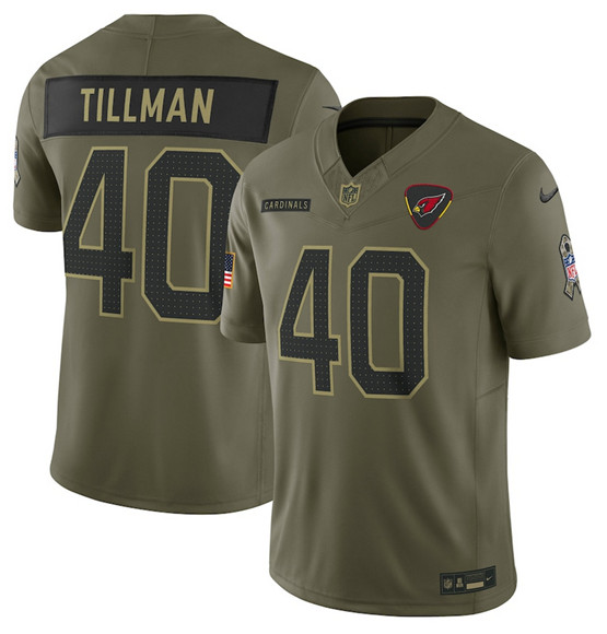 Arizona Cardinals #40 Pat Tillman Olive 2025 Salute to Service Limited Stitched Jersey - Zenithce